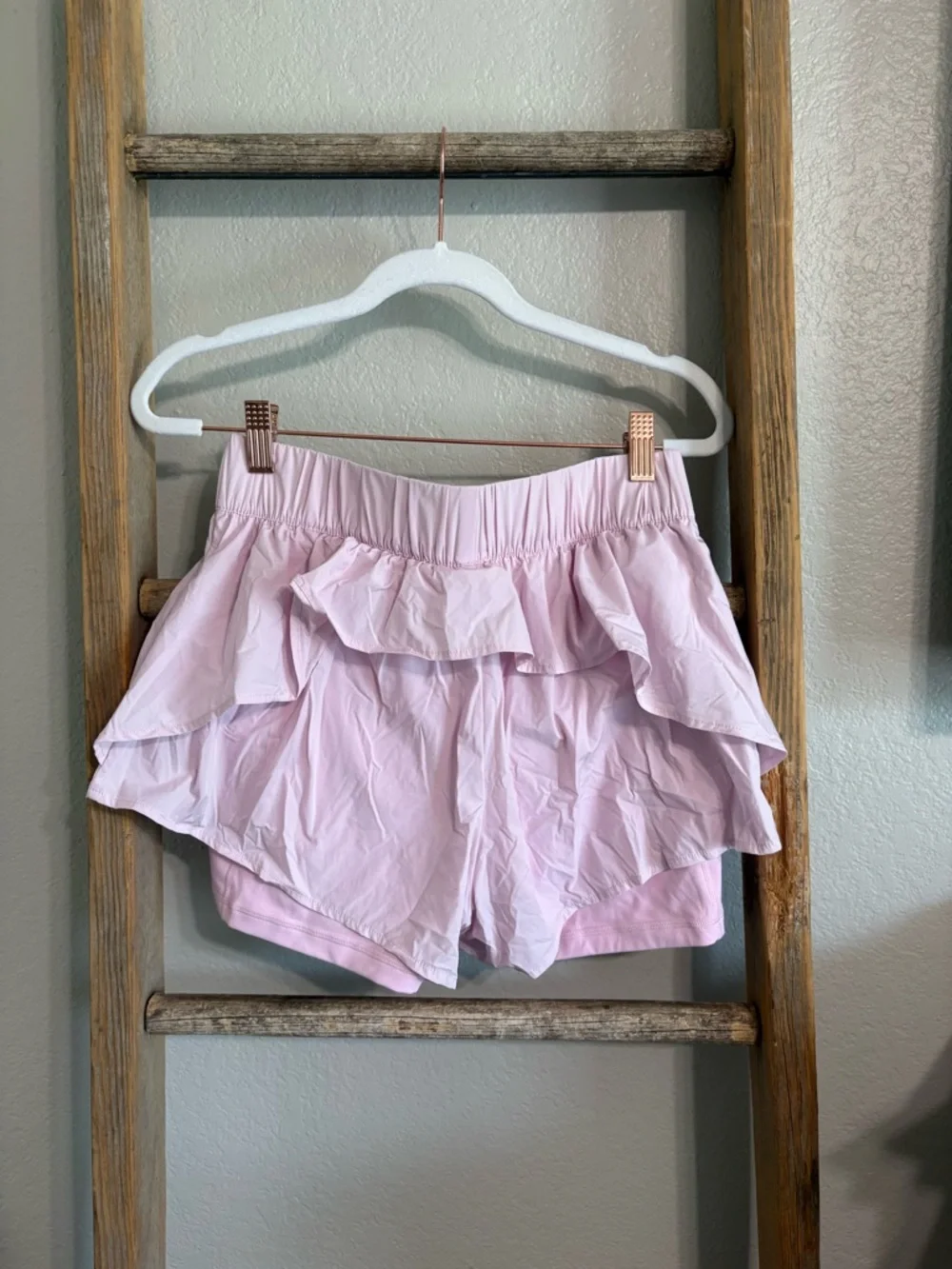 Target x Blogilates Pink Ruffle Shorts - Picture 5 of 5